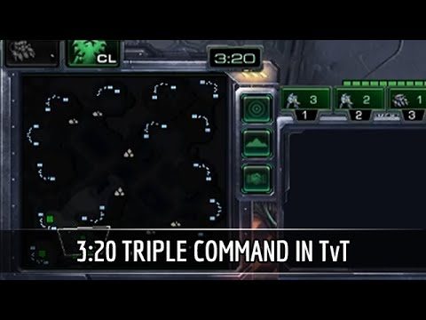 StarCraft 2: 3:20 Triple Command Center in TvT