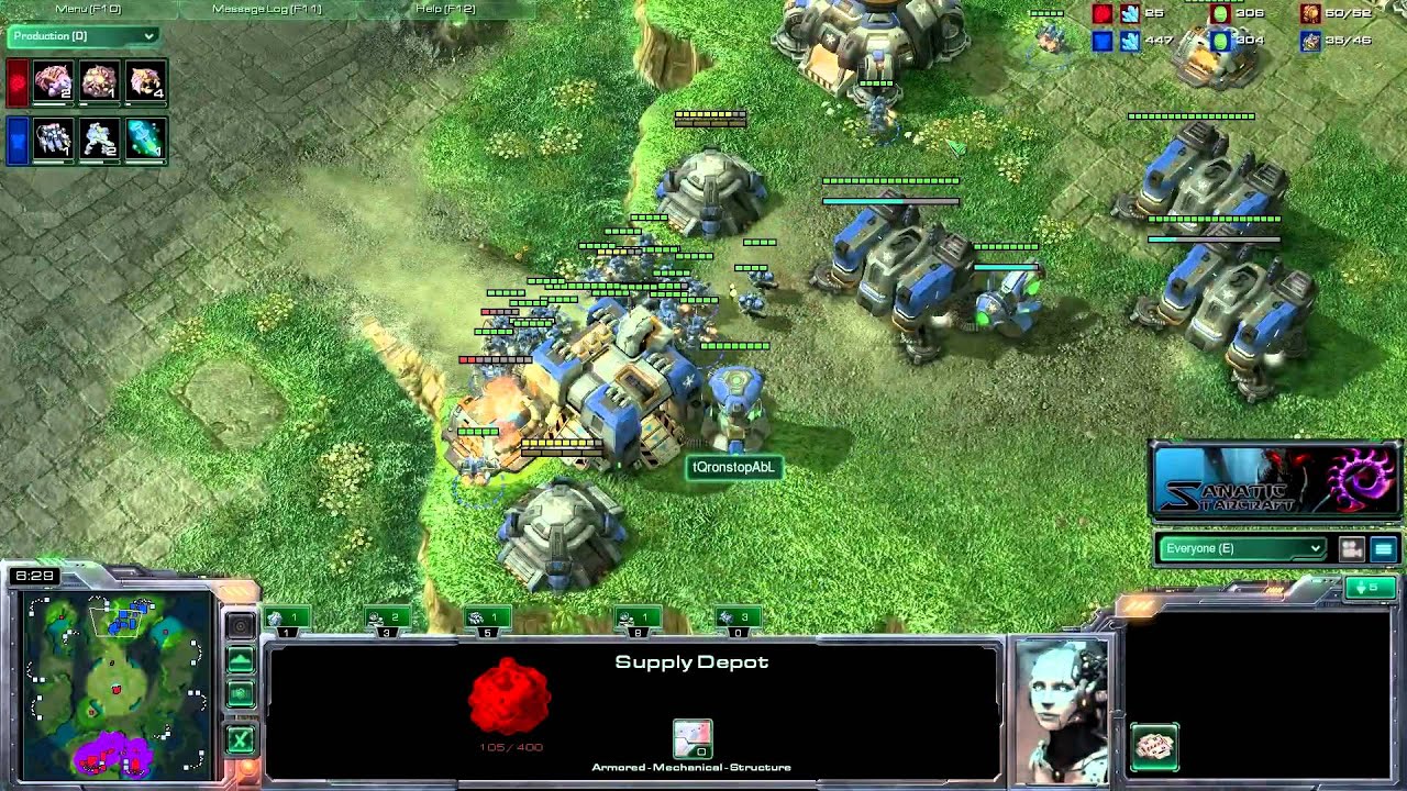 Starcraft 2 [HD] Sanatic vs. tQronstopAbL