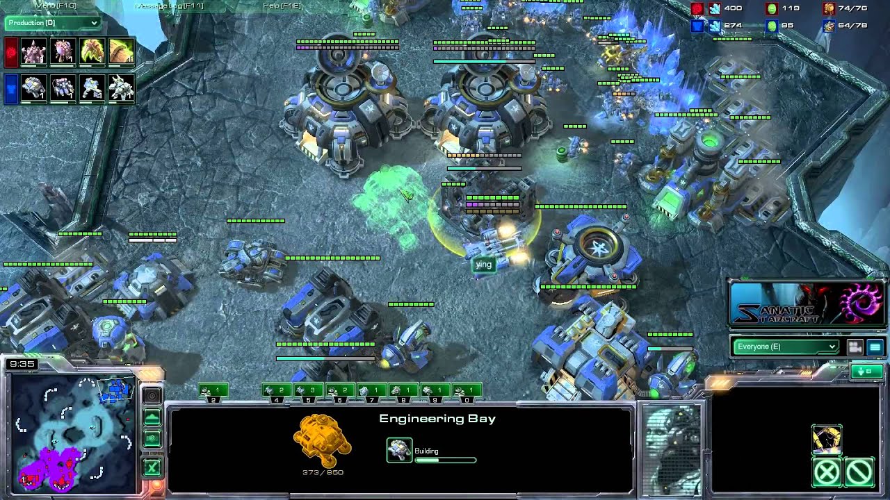 Starcraft 2 [HD] Sanatic vs ying ZvT