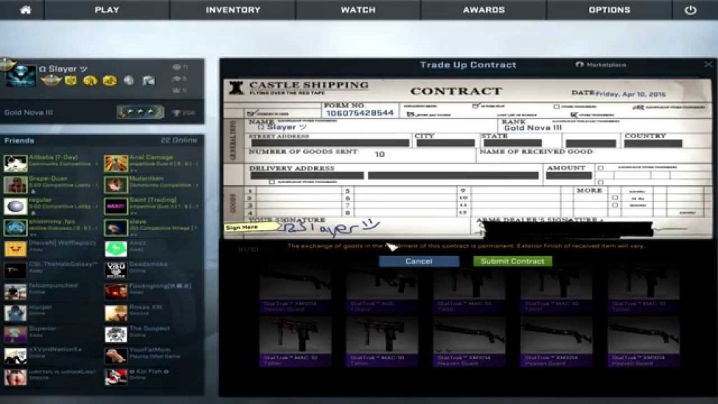 StatTrak Trade Up (Good Bye Money) - Counter Strike: Global Offensive
