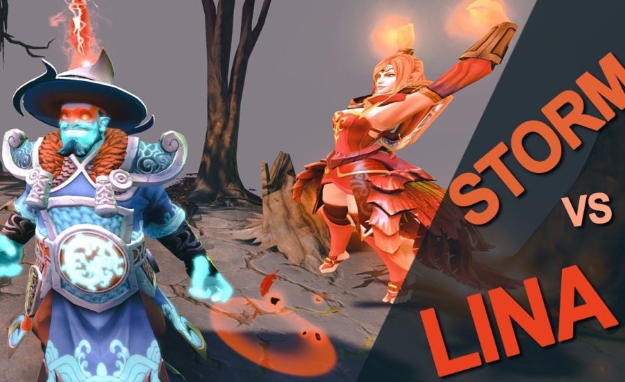 Storm vs Lina - a Matchup Not Seen in Years | Raw Gameplay | Dota 2