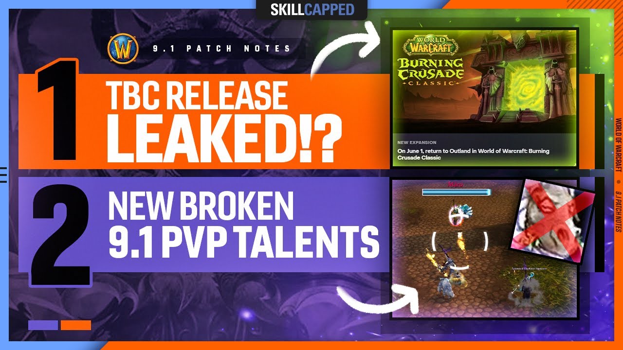 TBC RELEASE LEAKED!? NEW BROKEN 9.1 PvP TALENTS + MORE! | WoW PvP News