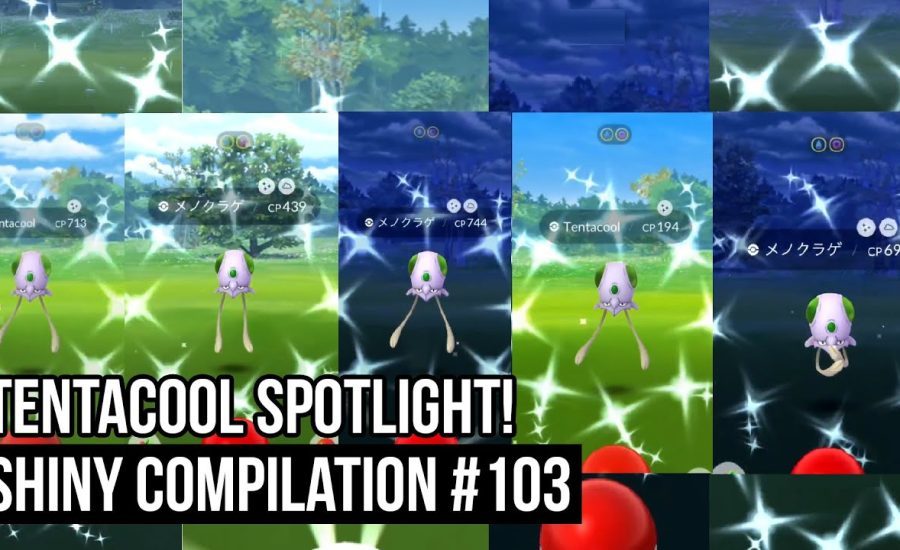 TENTACOOL SPOTLIGHT! - Pokemon GO Shiny Compilation #103