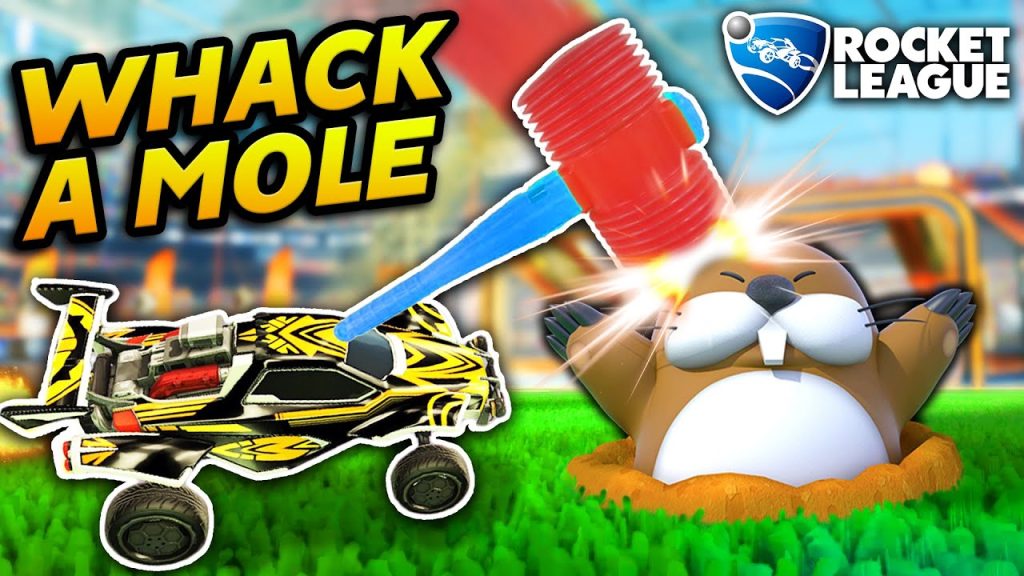THIS IS ROCKET LEAGUE WHACK-A-MOLE