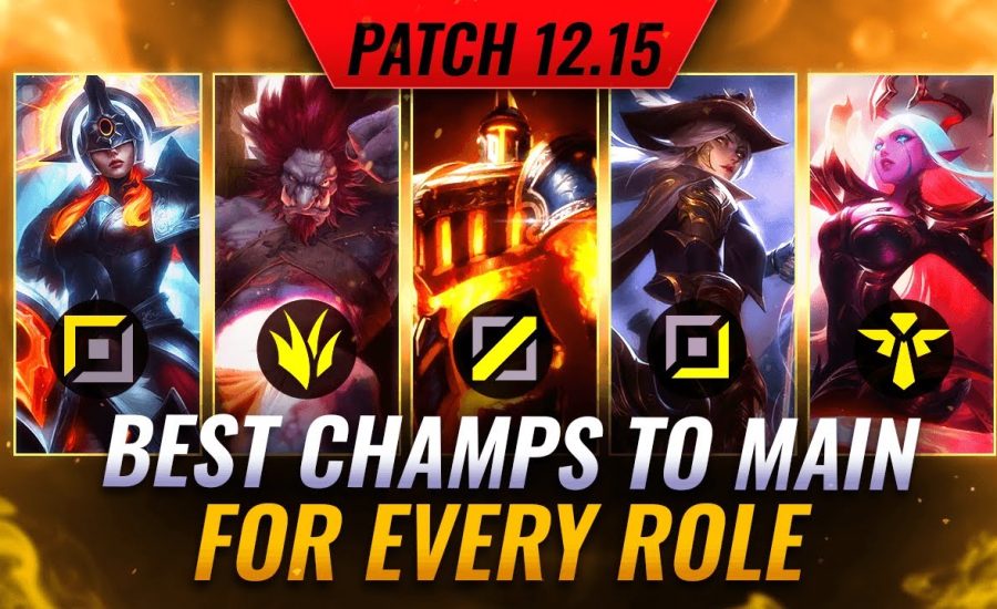 TOP 3 MAINS For Every Role on Patch 12.15 - League of Legends