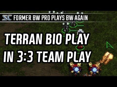 Terran Bio play in 3:3 Team play l StarCraft: Brood War l Crank