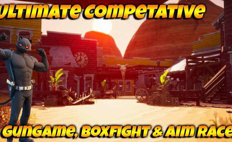 The ULTIMATE Boxfight, Gungame And Aim Trainer In Fortnite Creative! 1 MAP 3 MODES!