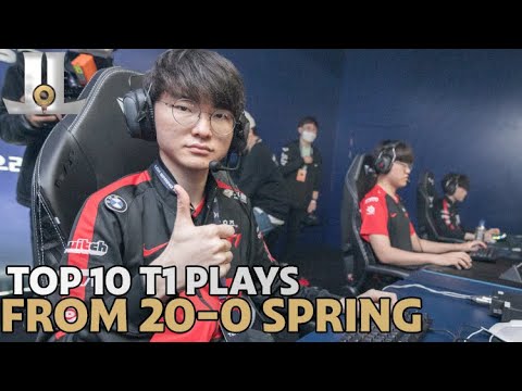 Top 10 #T1 Plays From Their 20-0 #LCK Spring Split
