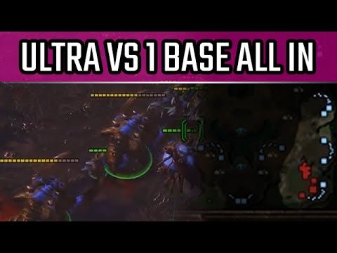 Ultra vs 1 base all in l StarCraft 2: Legacy of the Void Ladder l Crank