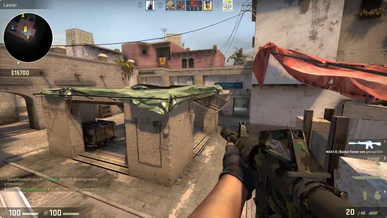 Unkommentiertes Counter-Strike: Global Offensive Gameplay auf Mirage