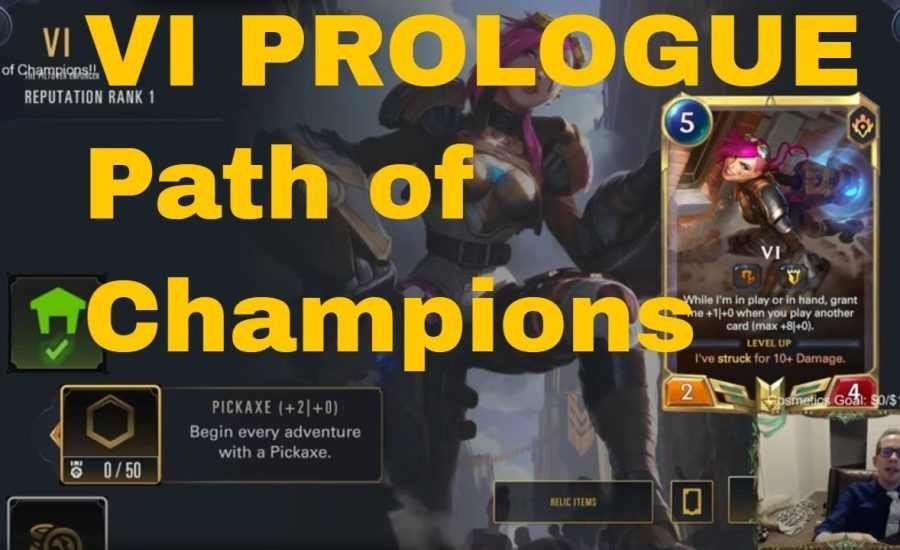 Vi Prologue for Path of Champions! | Legends of Runeterra LoR