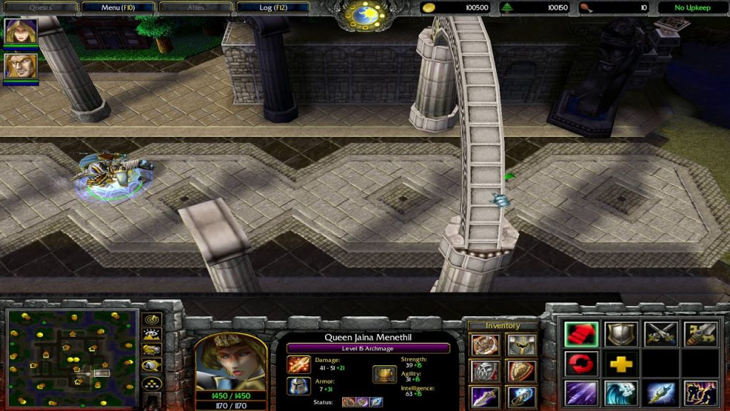 WC3 Classic: Queen Jaina Menethil on a Horse Mount