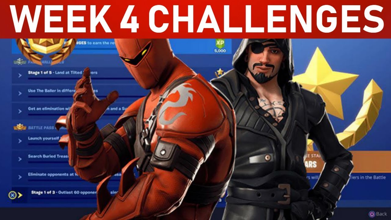 WEEK 4 Challenges - Fortnite SEASON 8 CHEAT-SHEET!