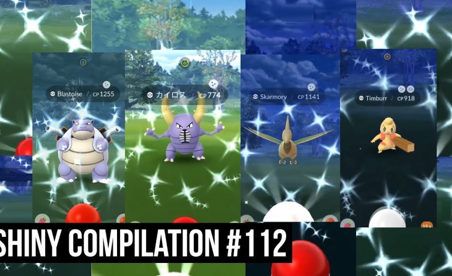 WILD SHINY BLASTOISE! - Pokemon GO Shiny Compilation #112