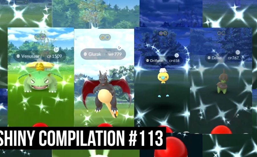 WILD SHINY VENUSAUR! - Pokemon GO Shiny Compilation #113