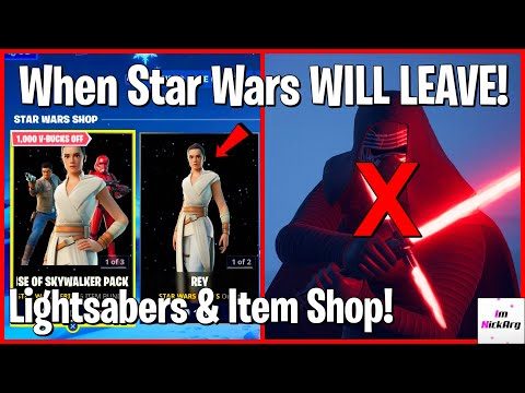 When Lightsabers Will LEAVE Fortnite! (Star Wars Collaboration & Item Shop)