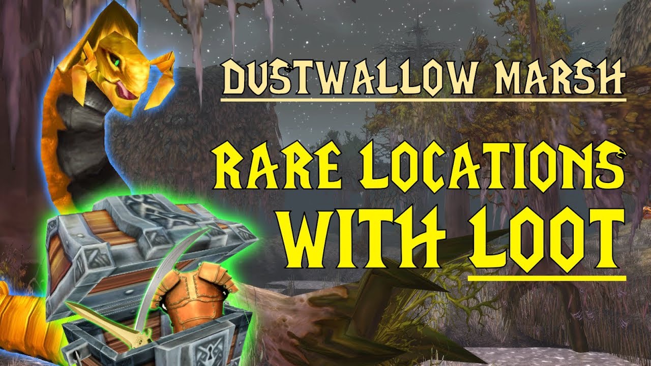 WoW Classic - Rare Mob Locations + UNIQUE LOOT - Dustwallow Marsh