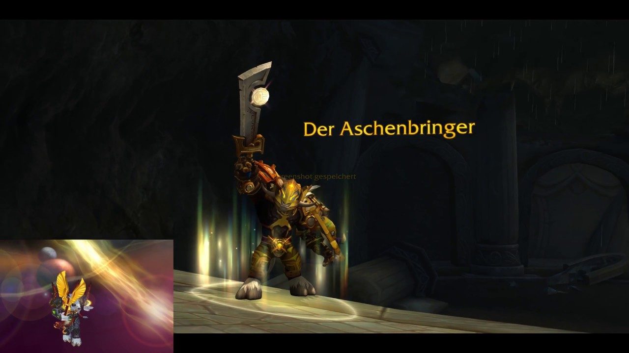 WoW Legion Retribution Paladin get Artifact Weapon Ashbringer, Quest LvL 110 (4K)