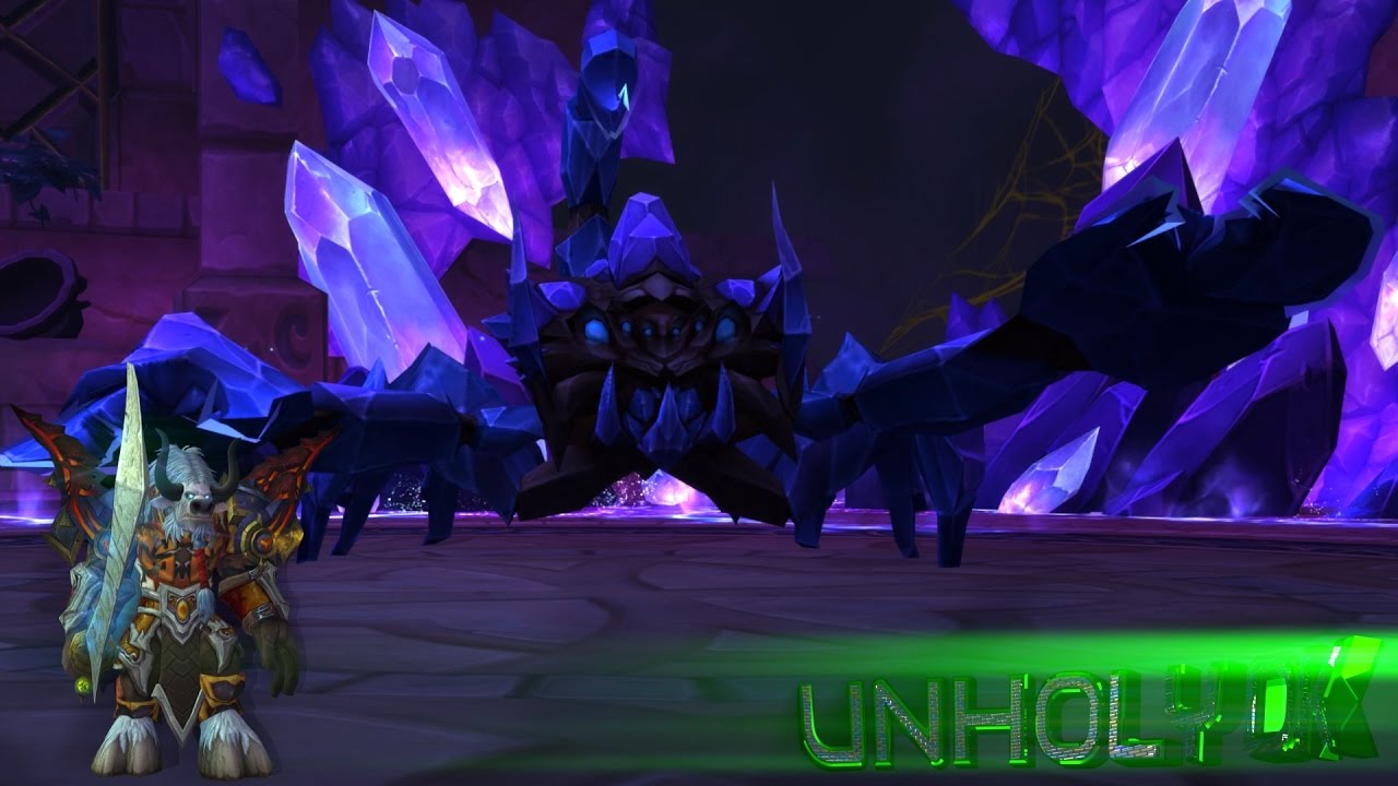 WoW Unholy DK in Legion Bosskill "Skorpyron" - "Nighthold" Raid LFR Melee DPS PoV (2160p)