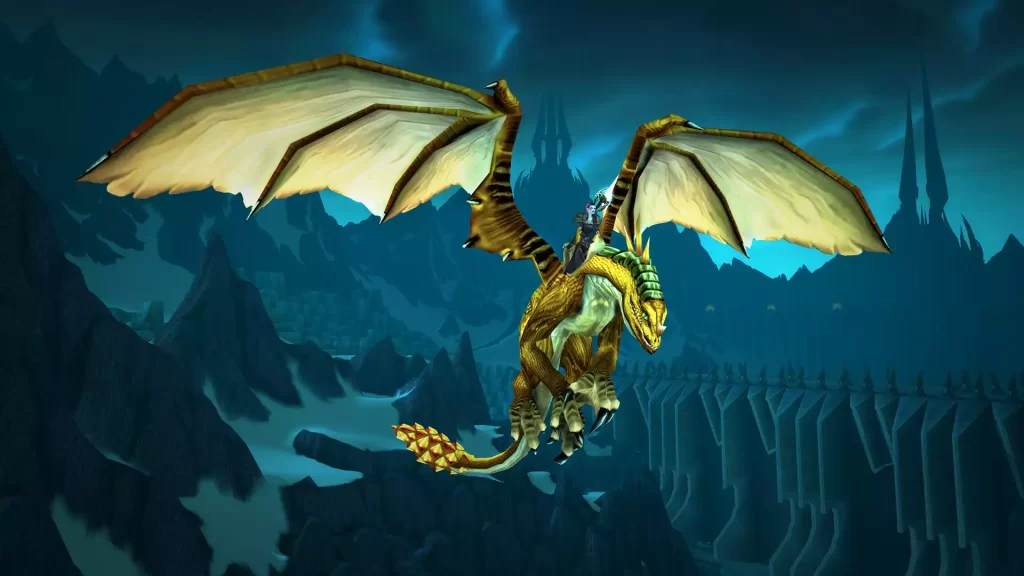 WoW WotLK Classic Flying in Northrend