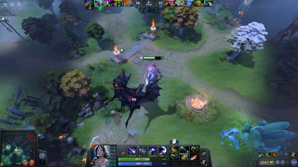 #dota 2 mirana get long game with steal arc warden