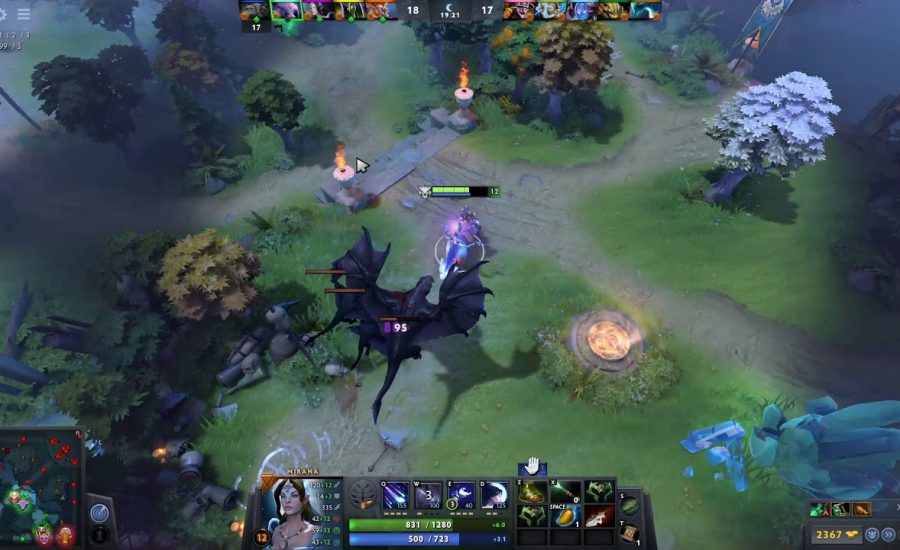 #dota 2 mirana get long game with steal arc warden
