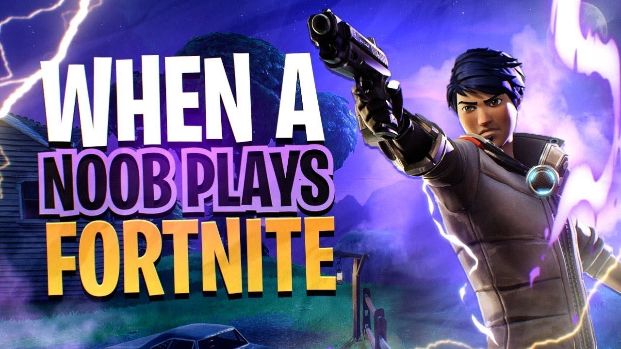 fortnite noob tries to play and gets lucky!!!!!