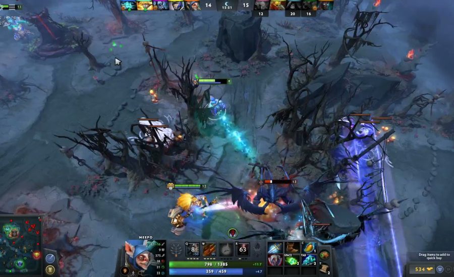 #h12j DOTA 2 ability draft with hero meepo support#40
