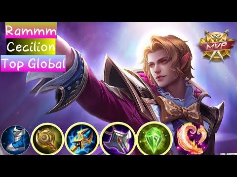 perfect Support gameplay Top Global Cecilion (Rammm) - Mobile Legend bang bang