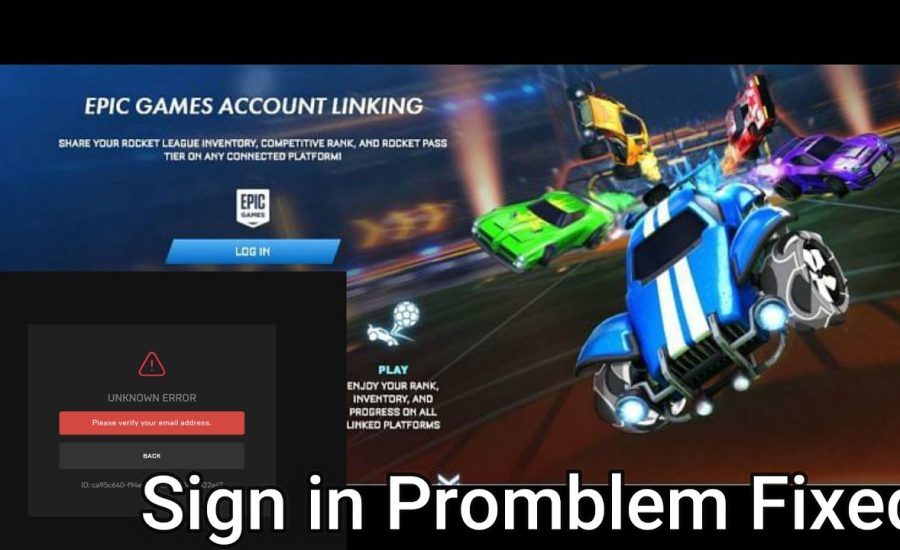 rocket league not logging in epic games fix | rocket league log in issue | PLAYER 1 #ROCKETLEAGUE