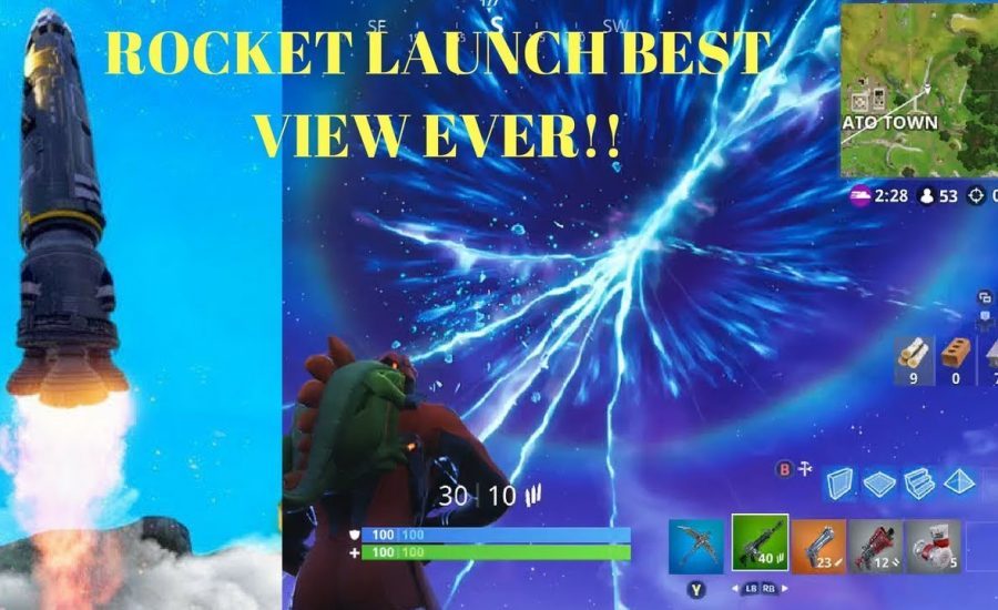 BEST VIEW OF THE ROCKET LAUNCH!! | Fortnite Battle Royale