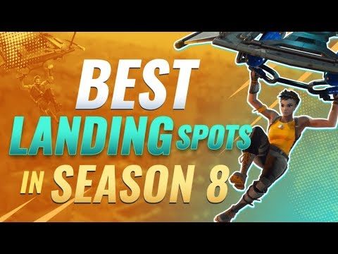 4 Landing Spots for CONSISTENT WINS in Fortnite Season 8 - Tips and Tricks