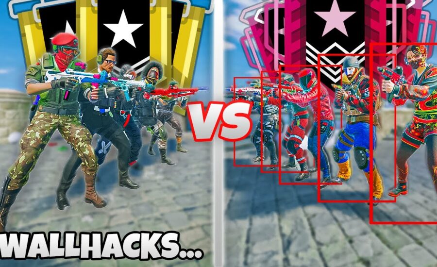 5 Champion VS 5 Golds BUT Golds have WALLHACKS In Rainbow Six Siege
