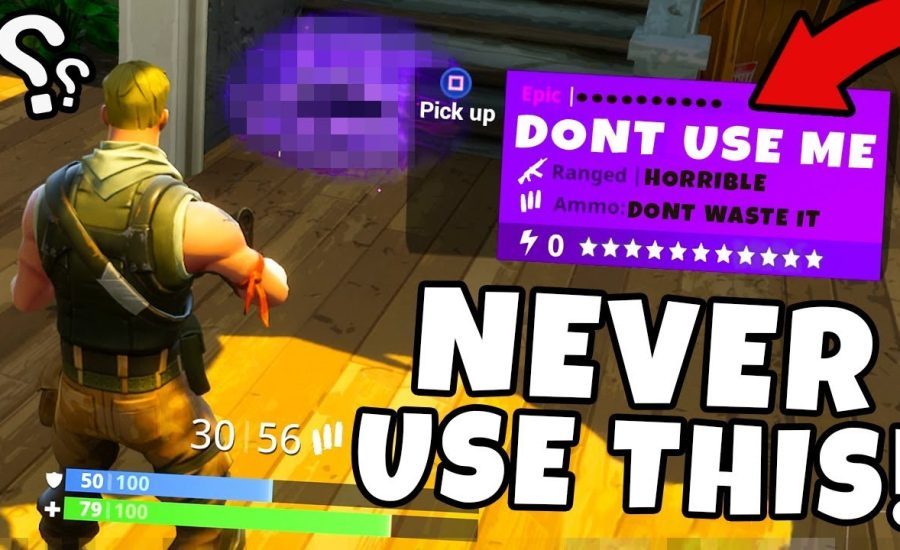 5 Weapons You Should NEVER Use in Fortnite ~ Fornite Battle Royale Top 5