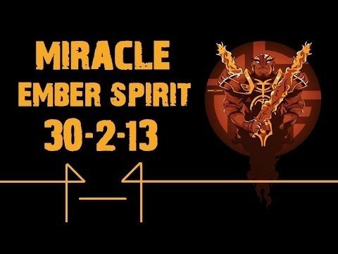 9000 MMR Miracle Ember Spirit 'uncrushable' - Ranked Gameplay Dota 2