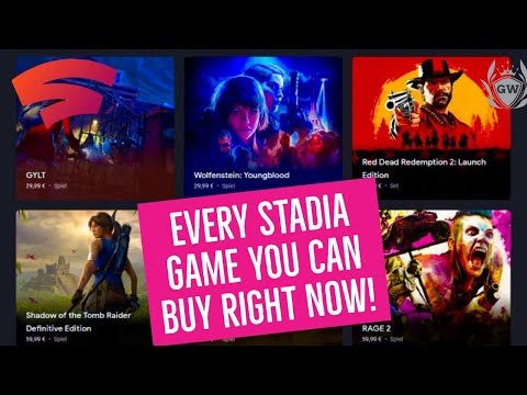 ALL GOOGLE STADIA GAMES you can buy right NOW! How much do games on Google Stadia cost?