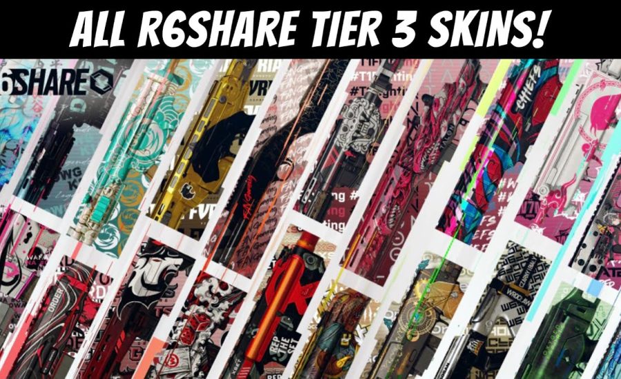 ALL R6SHARE TIER 3 SKINS! - Rainbow Six Siege