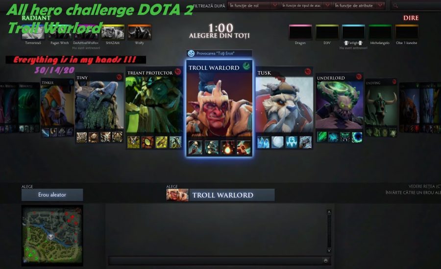 All hero challenge DOTA 2 Troll Warlord