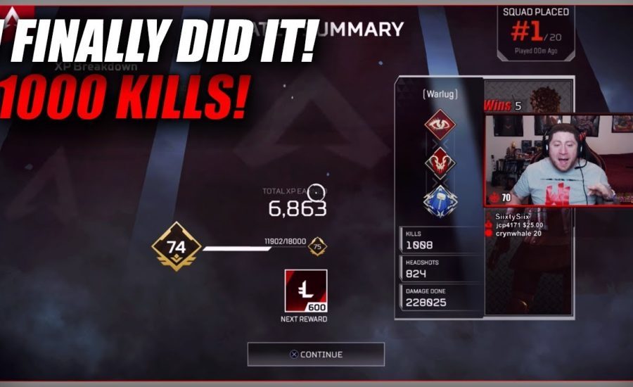 Apex Legends Gameplay | 1000 KILLS WITH BANGALORE!