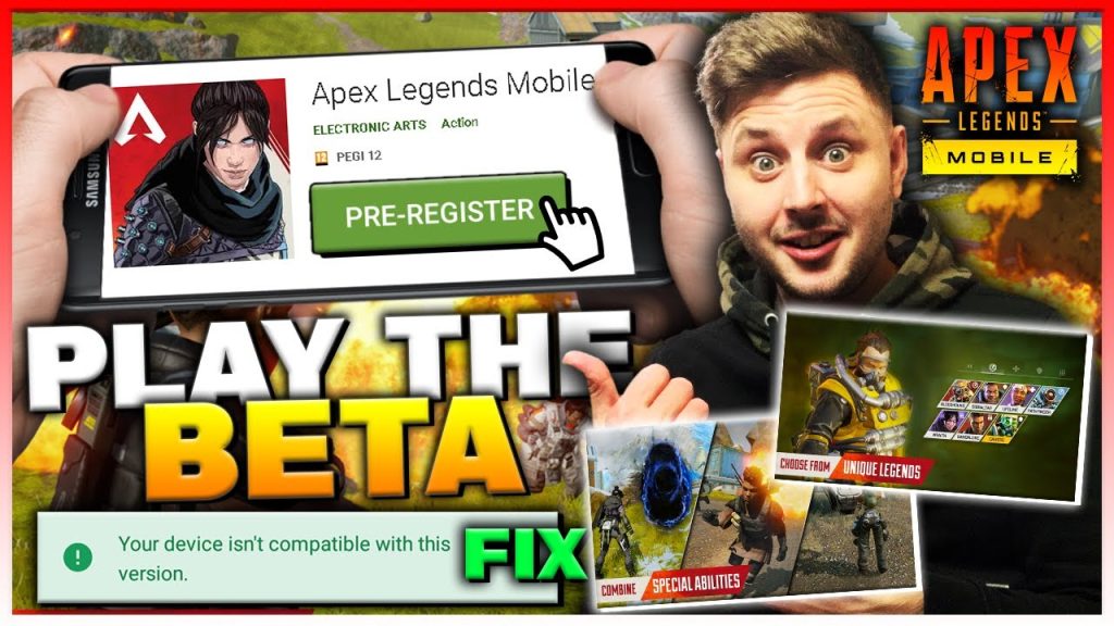 Apex Legends: Mobile HOW TO PRE-REGISTER | DEVICE NOT COMPATIBLE (FIX)