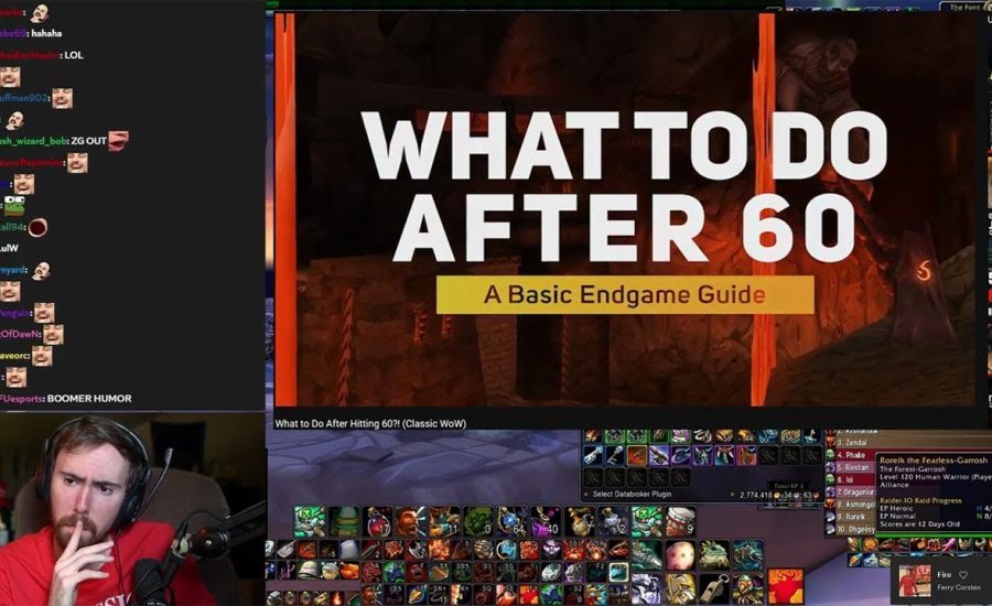 Asmongold Reacts To "What to Do After Hitting 60 In Classic WoW" - Platinum WoW