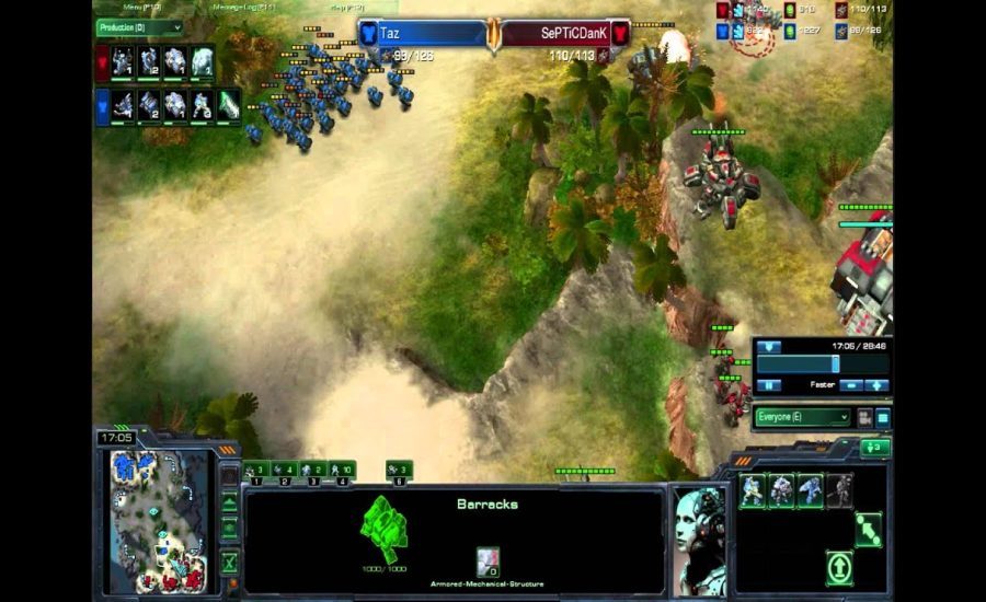 Bauskicast:Taz vs SepticDank TvT (Starcraft 2 Wings of Liberty)