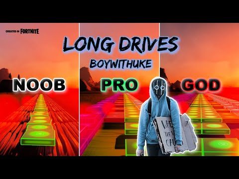 BoyWithUke - Long Drives - Noob vs Pro vs God (Fortnite Music Blocks)