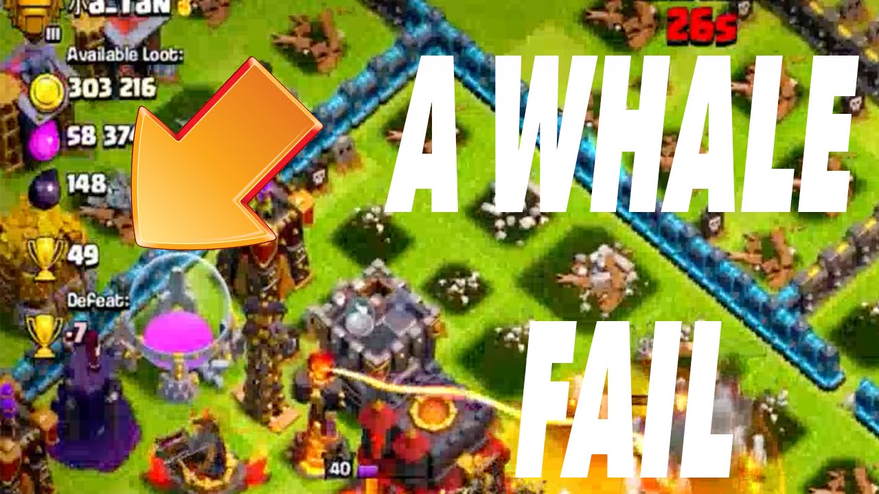 Clash of Clans - A WHALE FAIL!