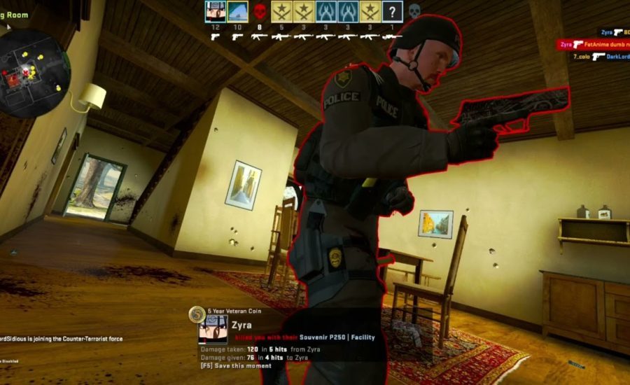 Counter-Strike: Global Offensive [CS:GO] (Linux) Arms Race match, recording quality test