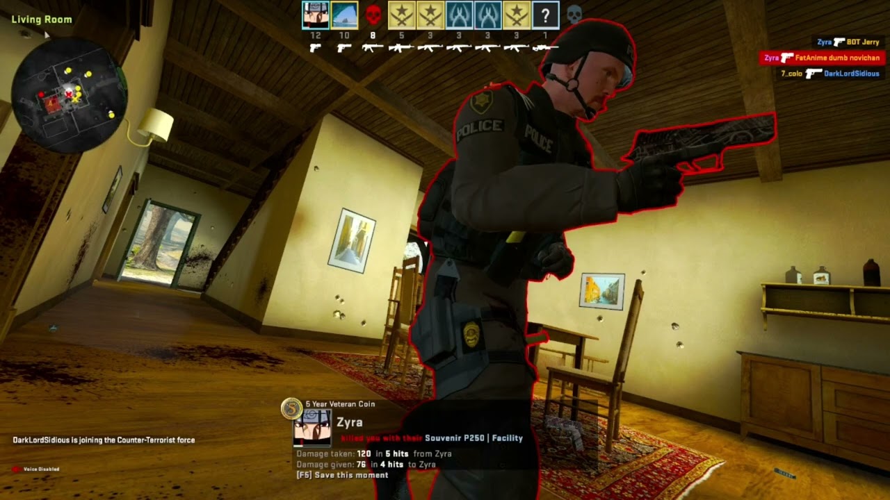 Counter-Strike: Global Offensive [CS:GO] (Linux) Arms Race match, recording quality test