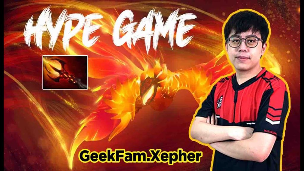 [DOTA 2] - GeekFam.Xepher Dagon Phoenix 44 Min Hype Game!