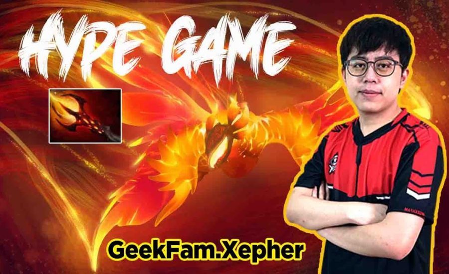 [DOTA 2] - GeekFam.Xepher Dagon Phoenix 44 Min Hype Game!