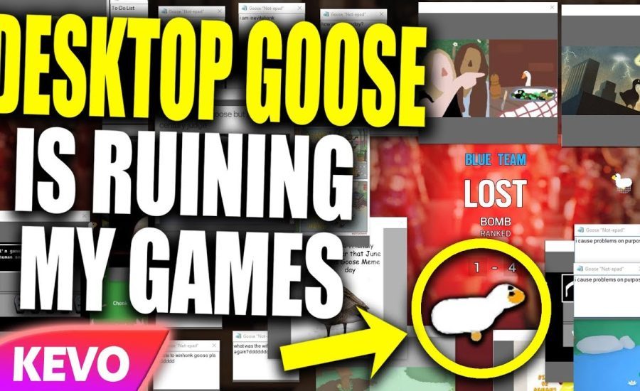 Desktop Goose is RUINING my games