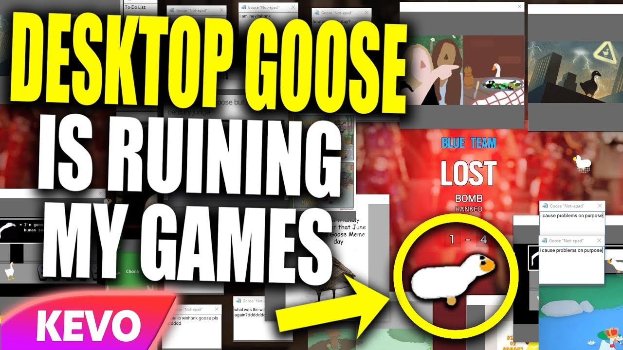 Desktop Goose is RUINING my games